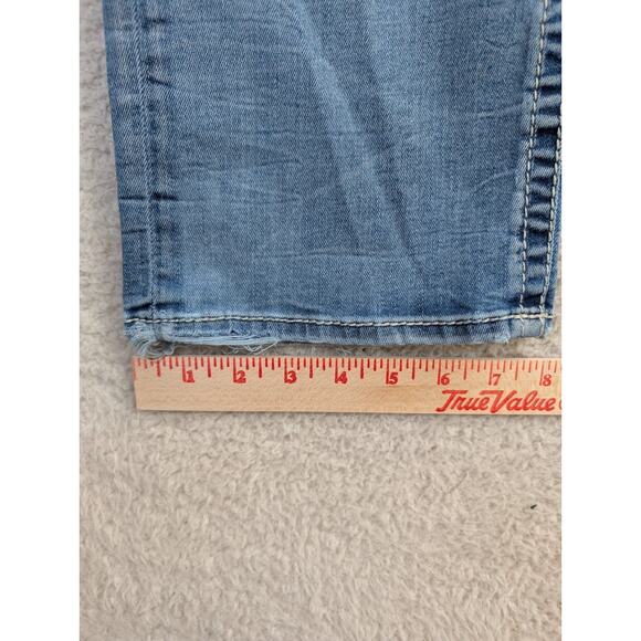 Salvage Buckle Jeans Mens 32R 32x32 Blue Mayhem Straight Leg Distressed Stretch - Picture 7 of 16